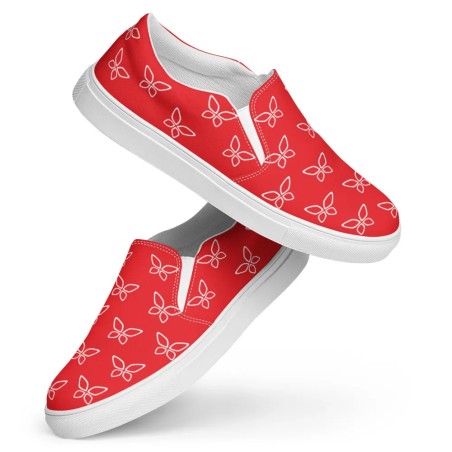 Women’s slip-on canvas shoes - TypeA (Alizarin)