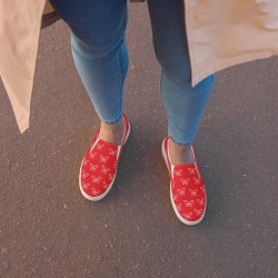 Women’s slip-on canvas shoes - TypeA (Alizarin)