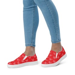 Women’s slip-on canvas shoes - TypeA (Alizarin)